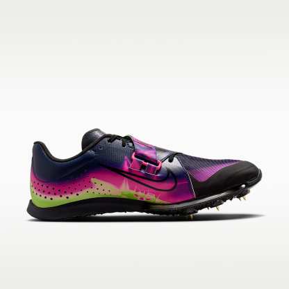 Nike Long Jump Elite Glam Leichtathletik-Sprung-Spikes – Pink Blast/Blue Void/Electric Green/Schwarz
