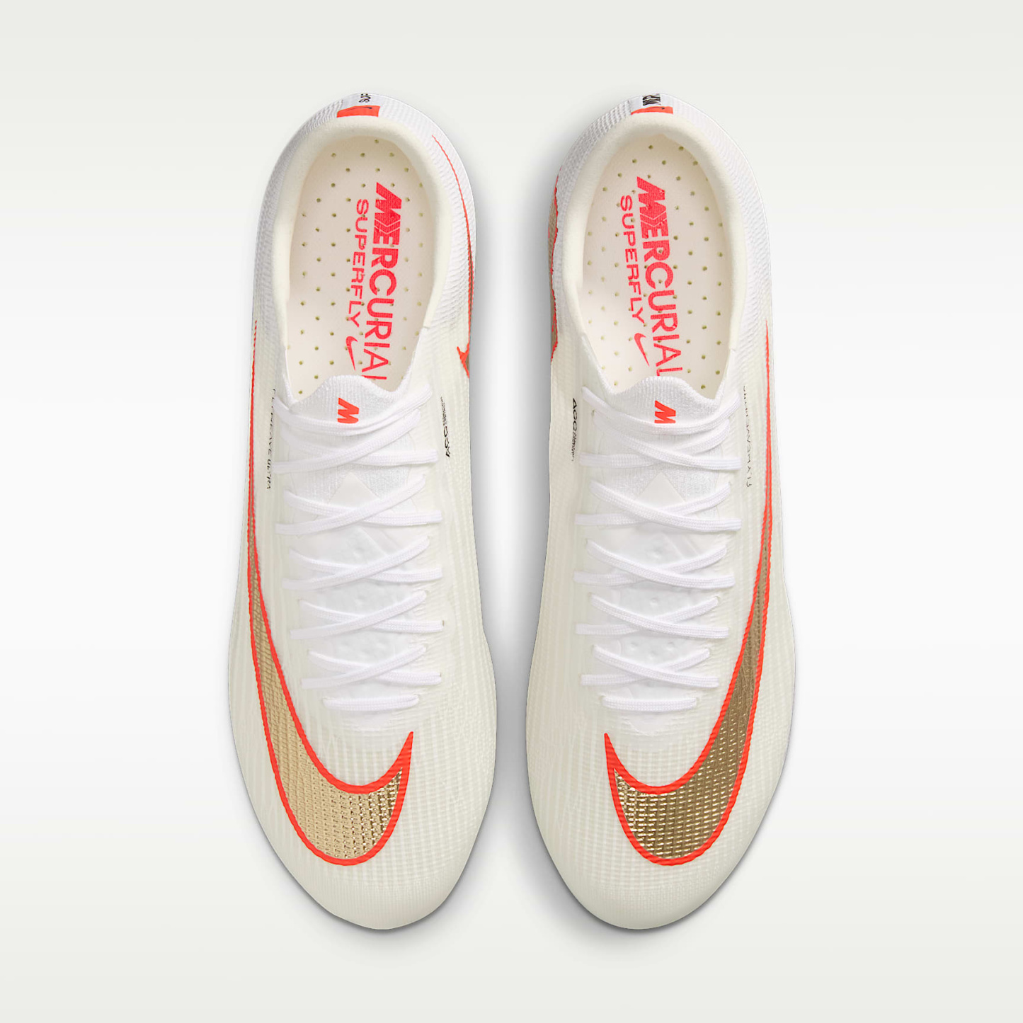 Nike Mercurial Superfly 11 Elite Low-Top-Fußballschuh für Kunstrasen – Weiß/Bright Crimson/Blur