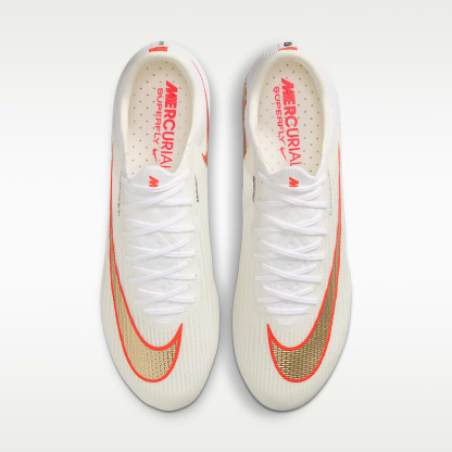Nike Mercurial Superfly 11 Elite Low-Top-Fußballschuh für Kunstrasen – Weiß/Bright Crimson/Blur