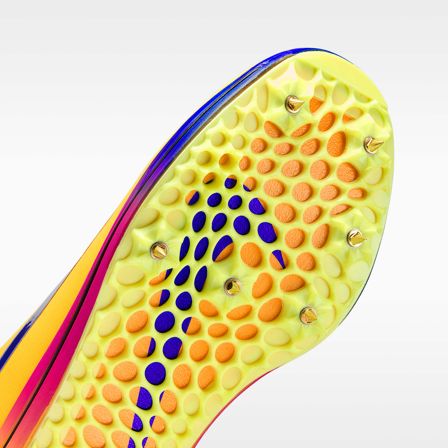 Nike Triple Jump Elite 3 Sprung-Spike für Leichtathletik – Citron Pulse/Volt Ice/Vivid Purple/Indigo Burst