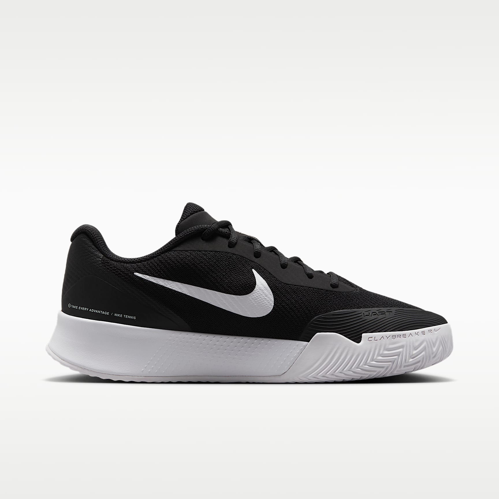 NikeCourt Lite 3 Clay Court Tennisschuh (Herren) – Schwarz/Weiß