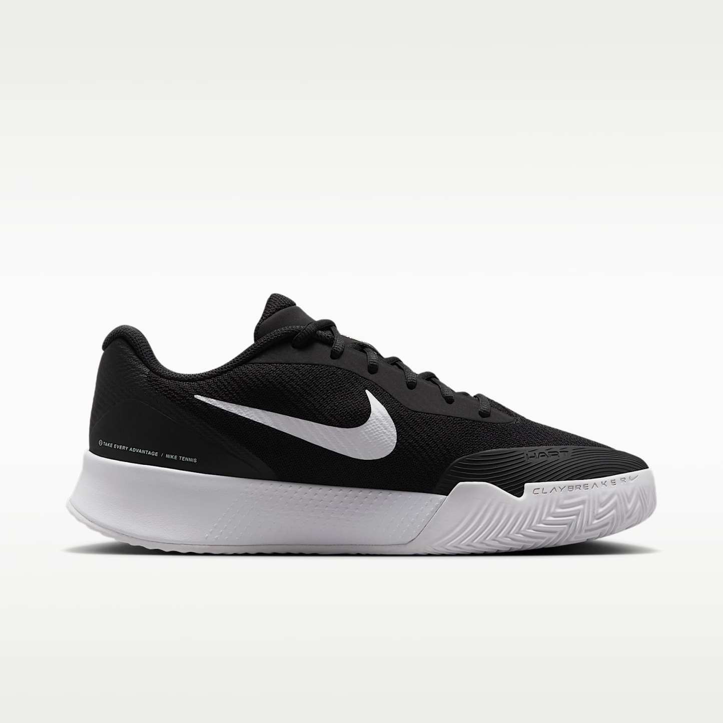 NikeCourt Lite 3 Clay Court Tennisschuh (Herren) – Schwarz/Weiß
