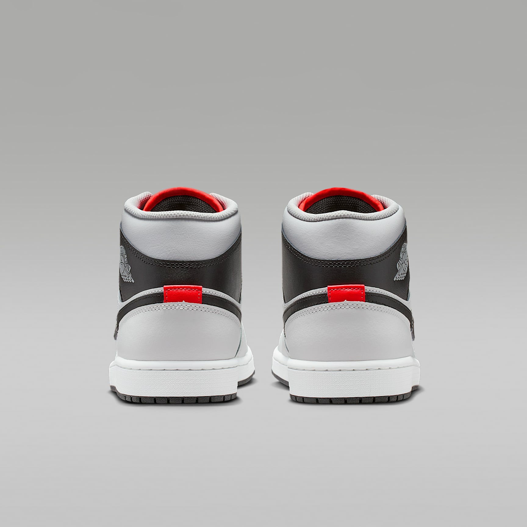Air Jordan 1 Mid Herrenschuh – Summit White/Neutral Grey/Infrared 23/Schwarz