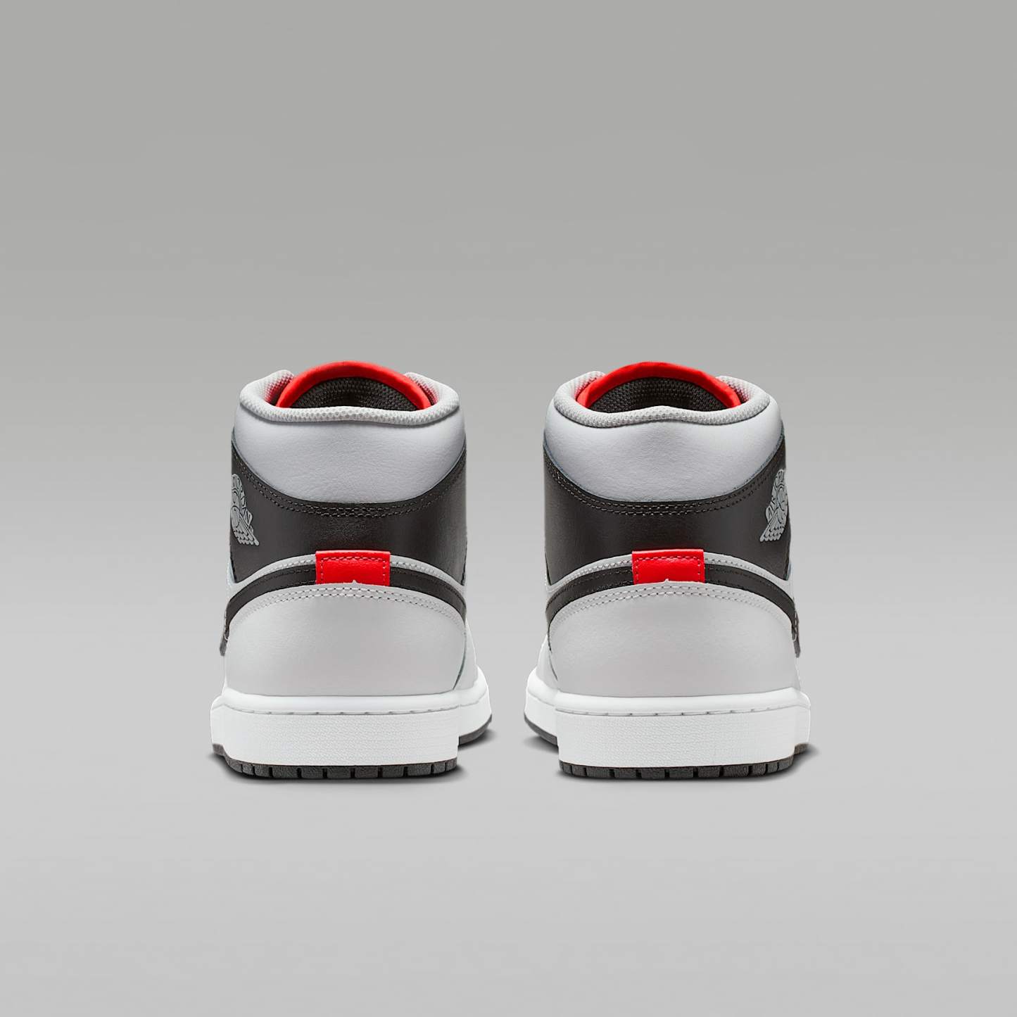 Air Jordan 1 Mid Herrenschuh – Summit White/Neutral Grey/Infrared 23/Schwarz