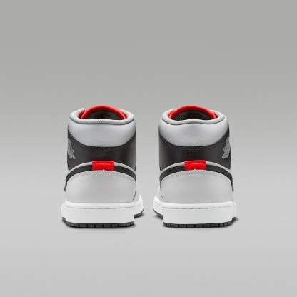 Air Jordan 1 Mid Herrenschuh – Summit White/Neutral Grey/Infrared 23/Schwarz