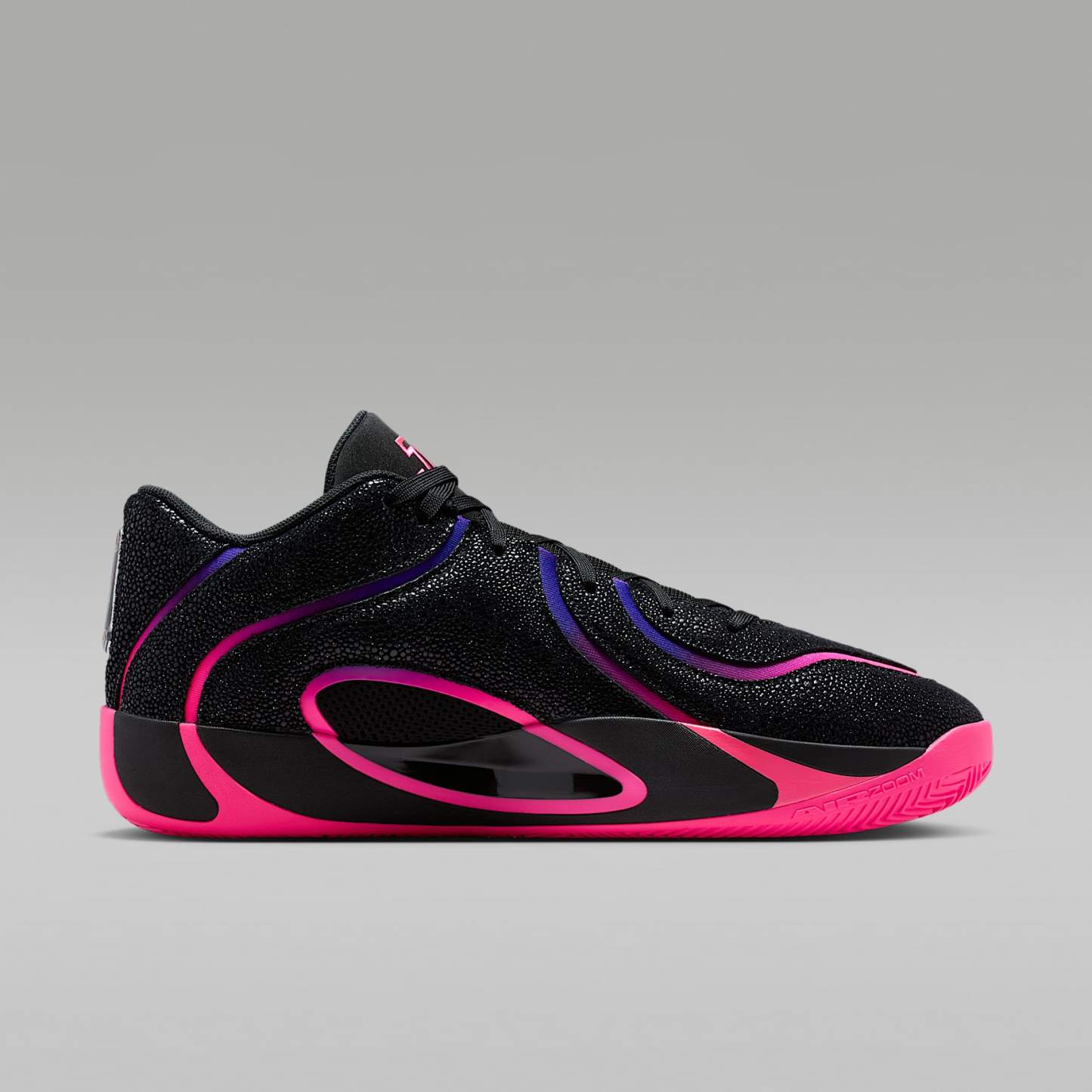 Tatum 4 "Playoffs" Basketballschuh – Schwarz/Fierce Purple/Racer Blue/Hyper Pink