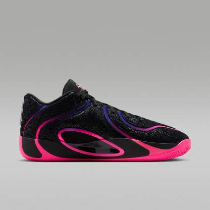 Tatum 4 "Playoffs" Basketballschuh – Schwarz/Fierce Purple/Racer Blue/Hyper Pink