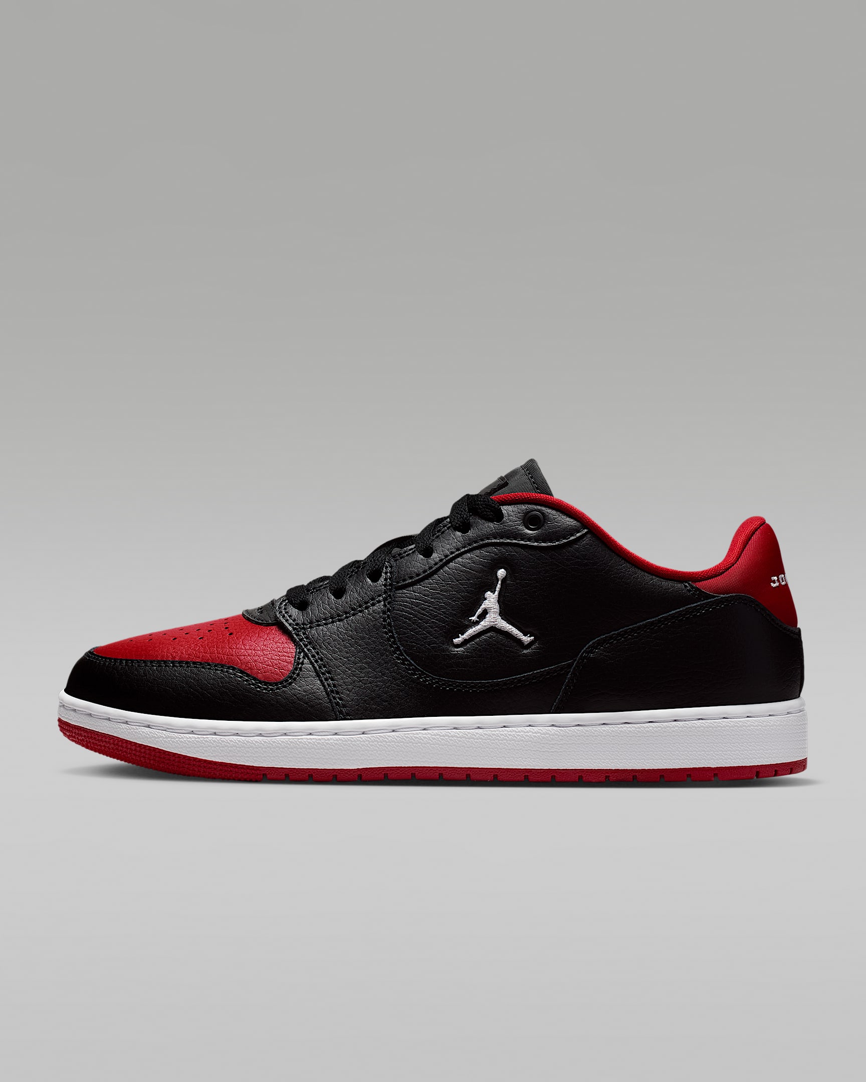 Jordan Court Connect Low Herrenschuhe – Schwarz/Gym Red/Weiß