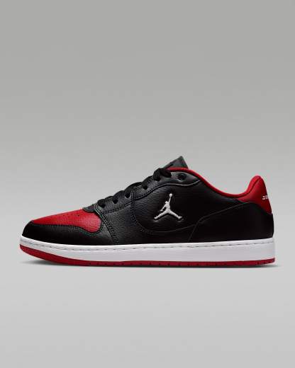 Jordan Court Connect Low Herrenschuhe – Schwarz/Gym Red/Weiß