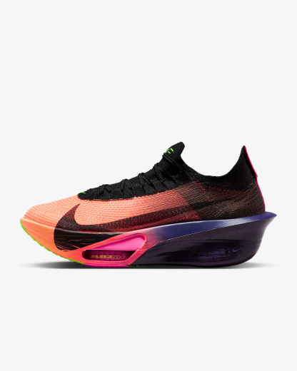 Nike Alphafly 3 Glam Laufschuhe für Straßenwettkämpfe (Herren) – Orange Pulse/Purple Dynasty/Electric Green/Schwarz