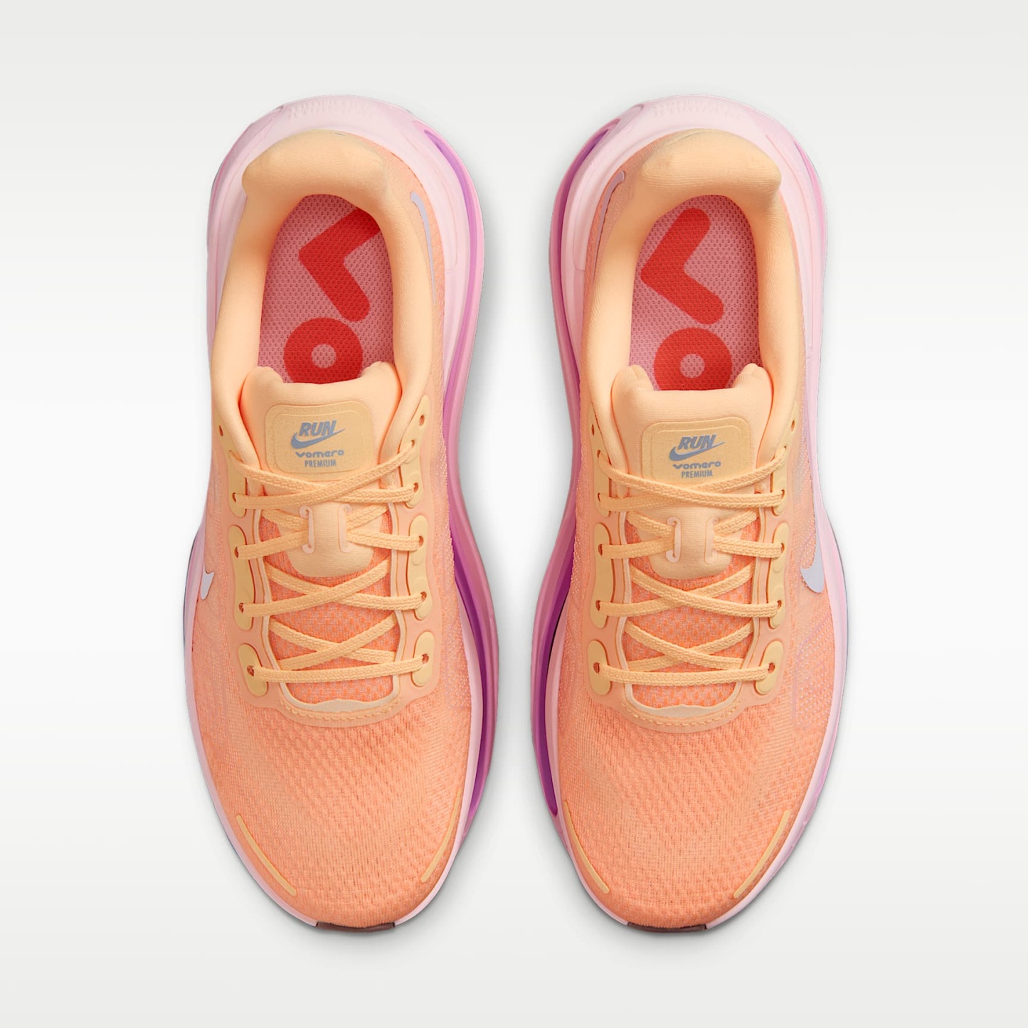 Nike Vomero Premium Straßenlaufschuh (Damen) – Tangerine Tint/Bright Crimson/Pink Foam/Tattoo