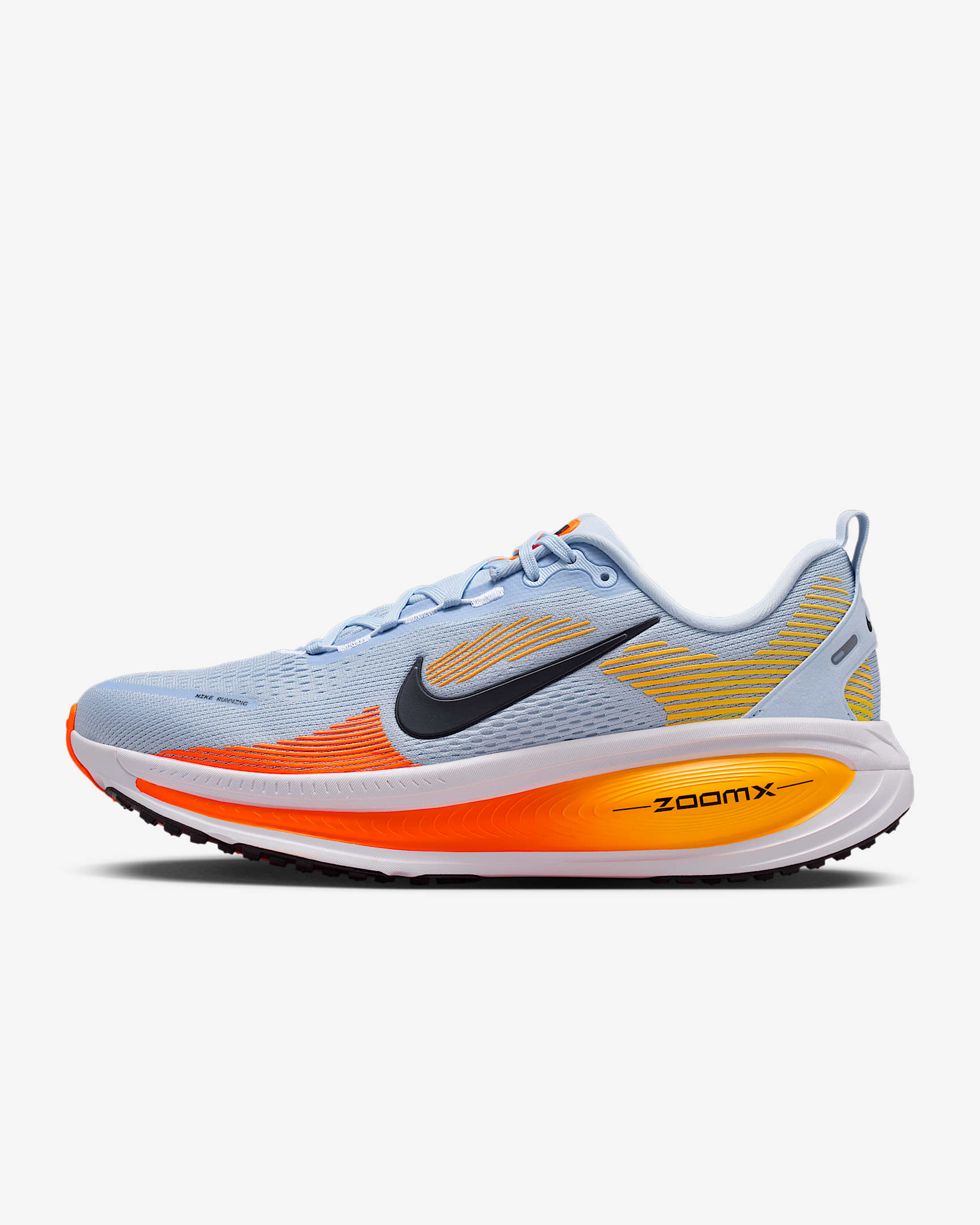 Nike Vomero 18 Straßenlaufschuh (Herren) – Hydrogen Blue/Laser Orange/Total Orange/Schwarz