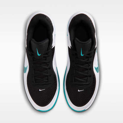 Nike Precision 8 Low Basketballschuh (Herren) – Schwarz/Weiß/Dusty Cactus/Dusty Cactus