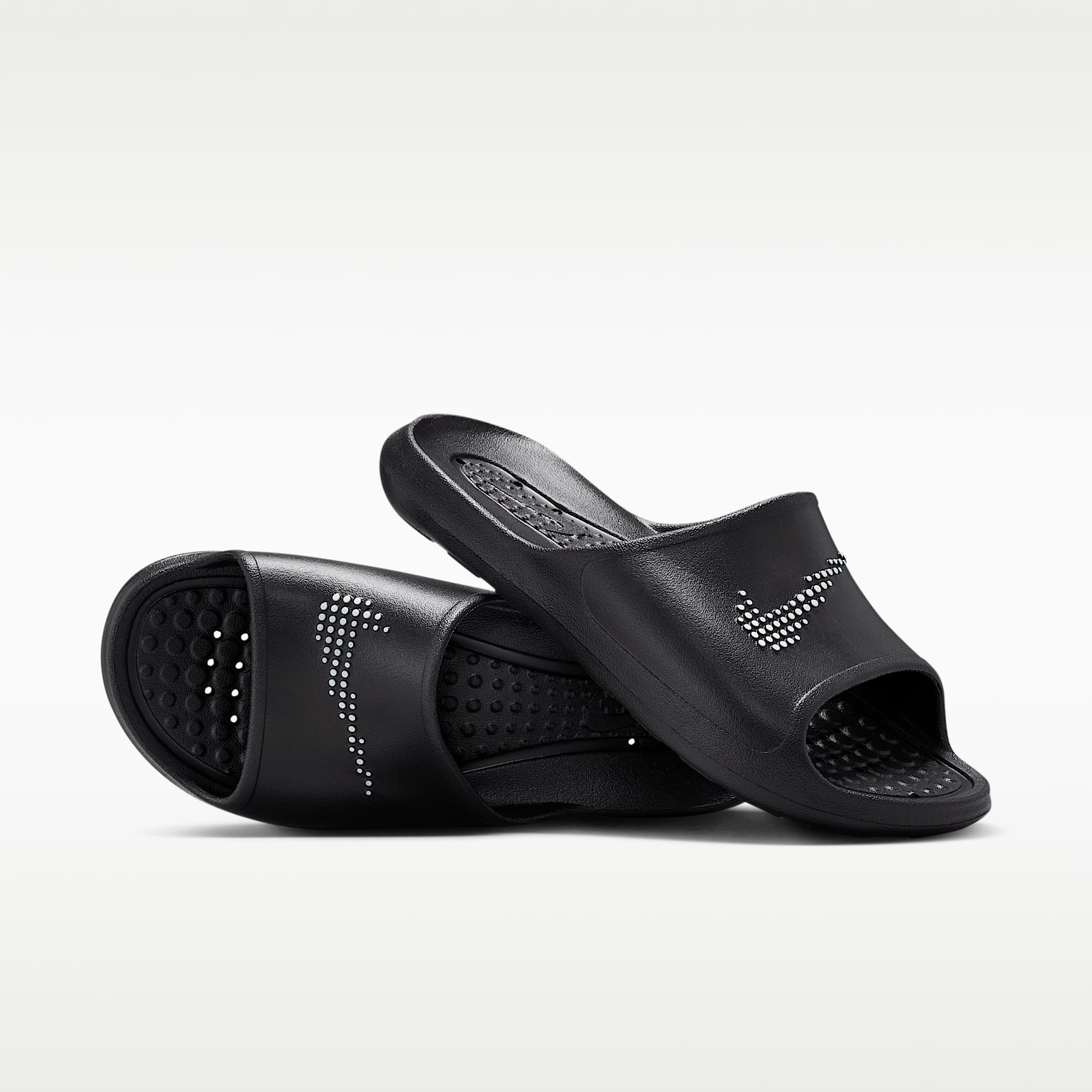 Nike Victori One Herren-Badeslipper – Schwarz/Schwarz/Weiß