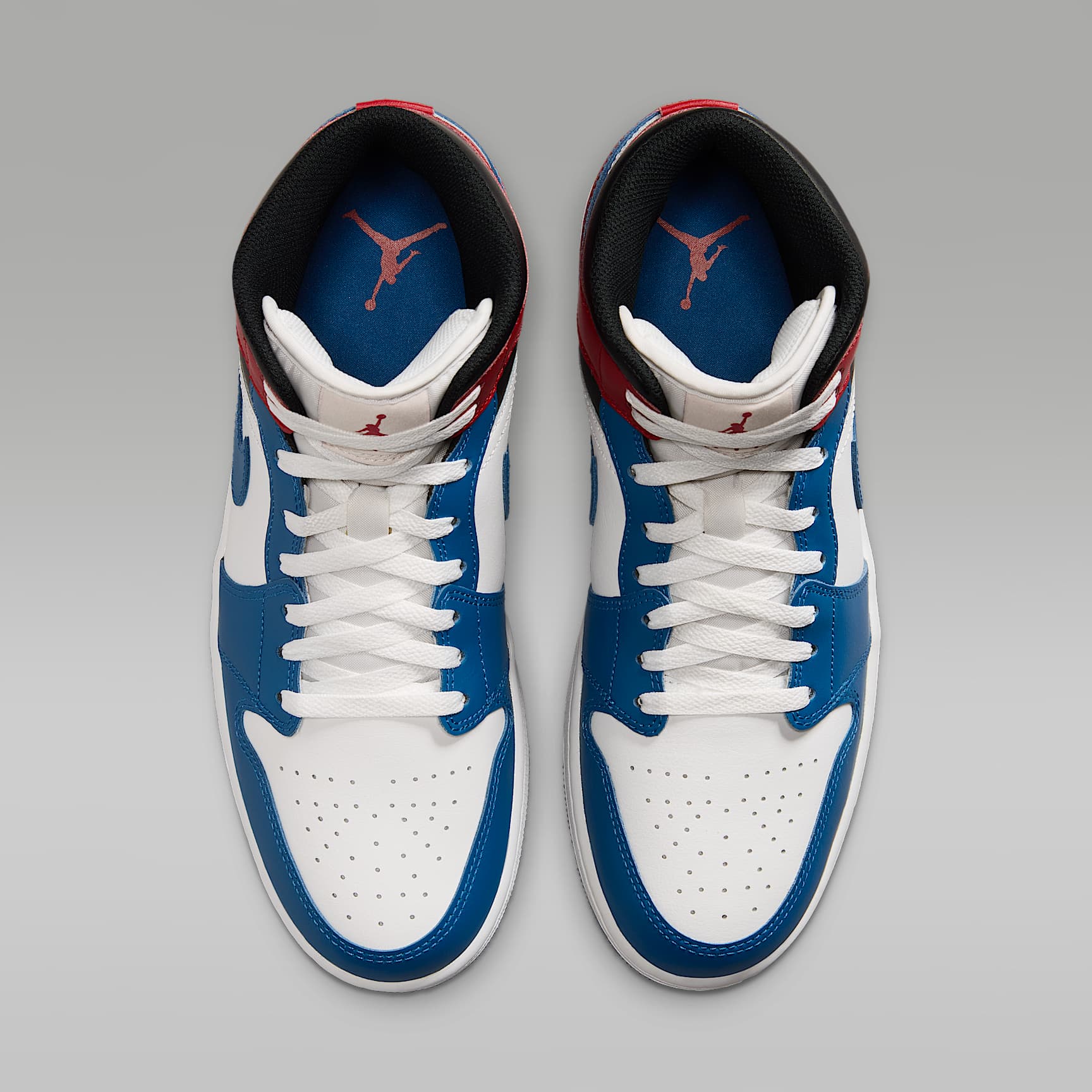 Air Jordan 1 Mid Herrenschuh – True Blue/Varsity Red/Schwarz/Summit White