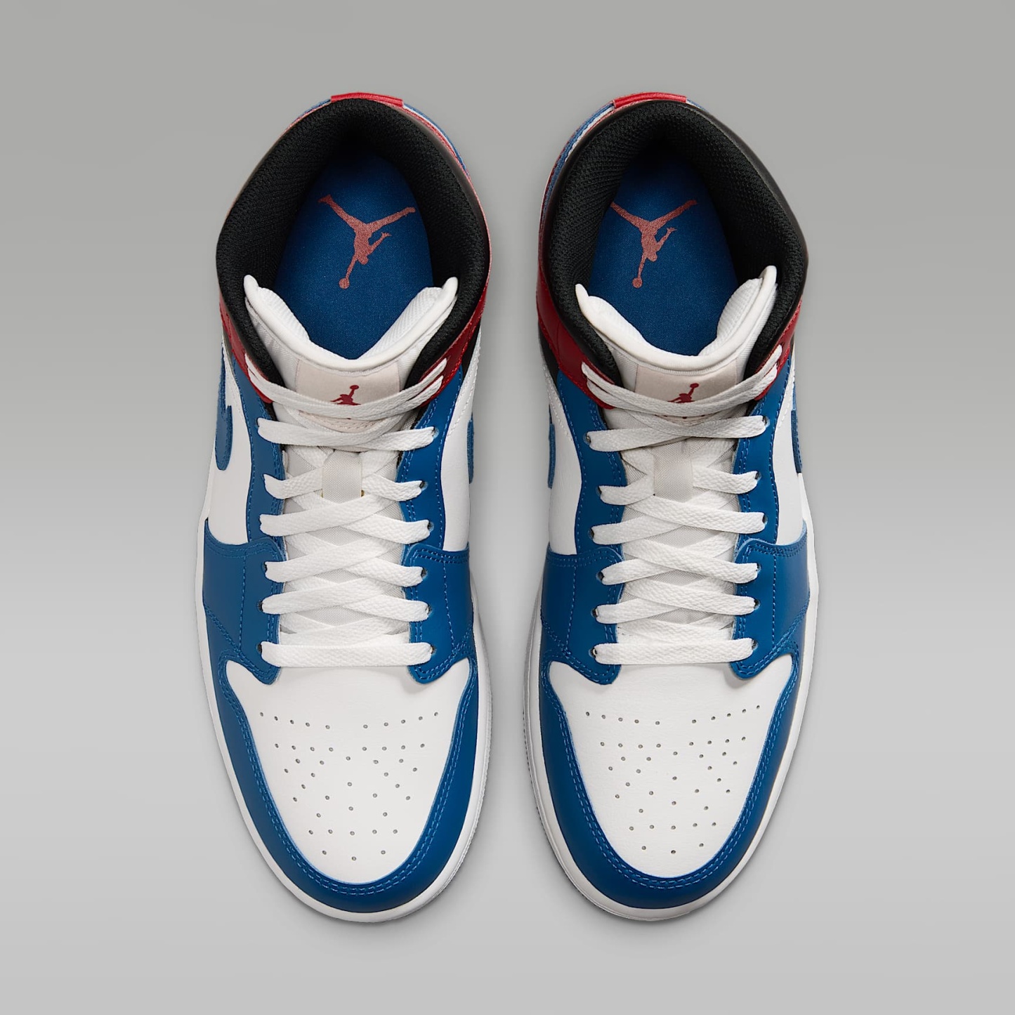 Air Jordan 1 Mid Herrenschuh – True Blue/Varsity Red/Schwarz/Summit White