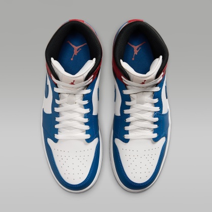 Air Jordan 1 Mid Herrenschuh – True Blue/Varsity Red/Schwarz/Summit White