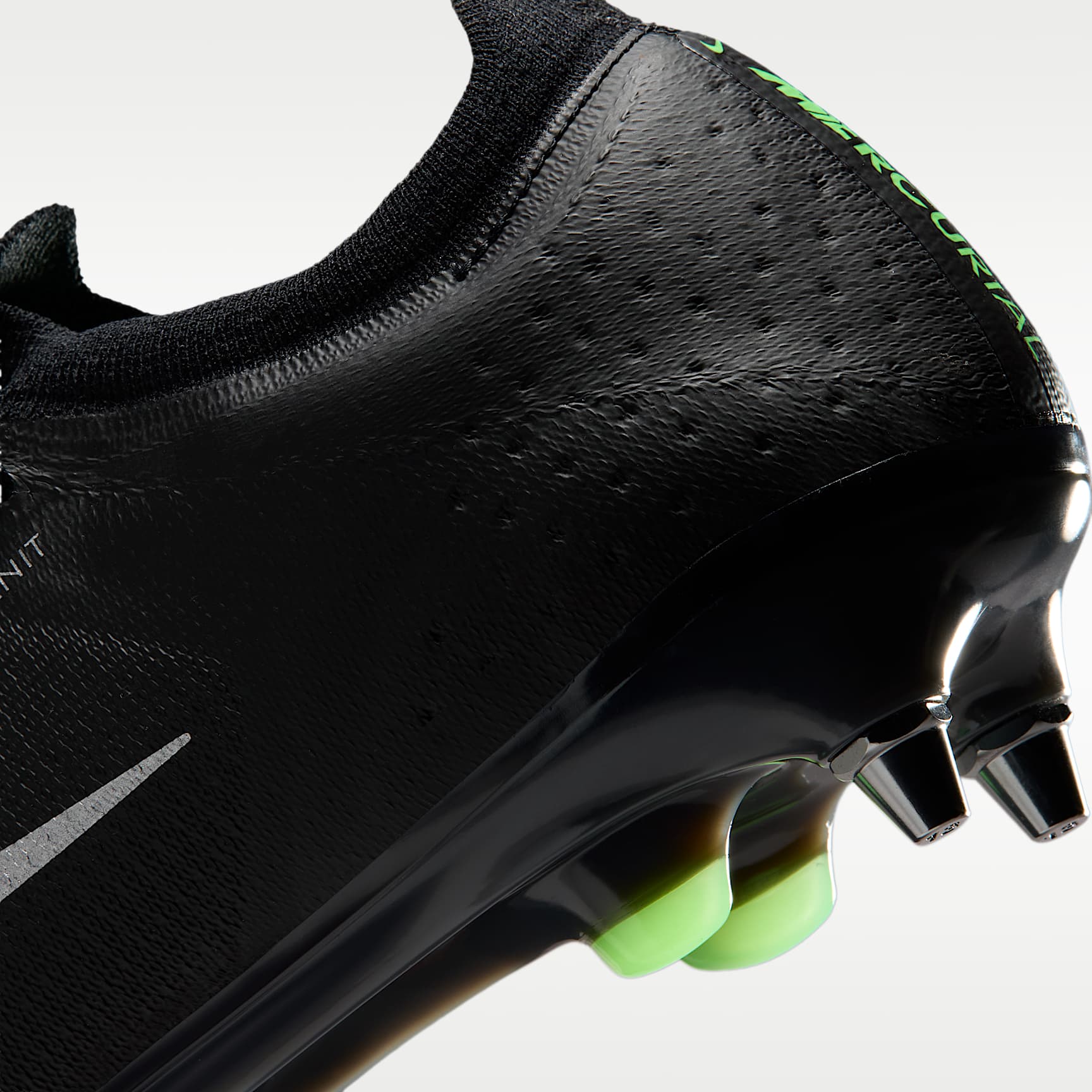 Nike Mercurial Vapor 17 Elite Low-Top-Fußballschuh für weichen Rasen – Schwarz/Schwarz/Illusion Green