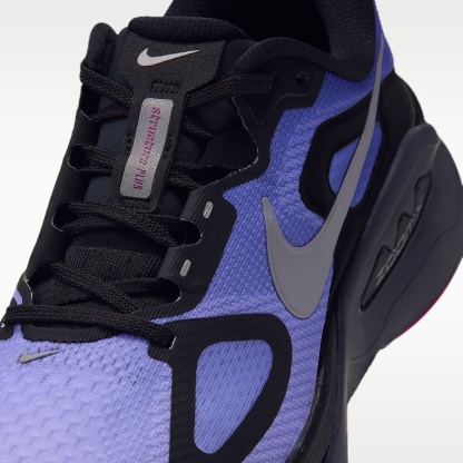 Nike Structure Plus Straßenlaufschuh (Damen) – Schwarz/Persian Violet/Purple Pulse/Metallic Silver