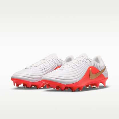 Nike Tiempo Maestro Academy Low Top Fußballschuh für verschiedene Böden – Weiß/Bright Crimson/Blur