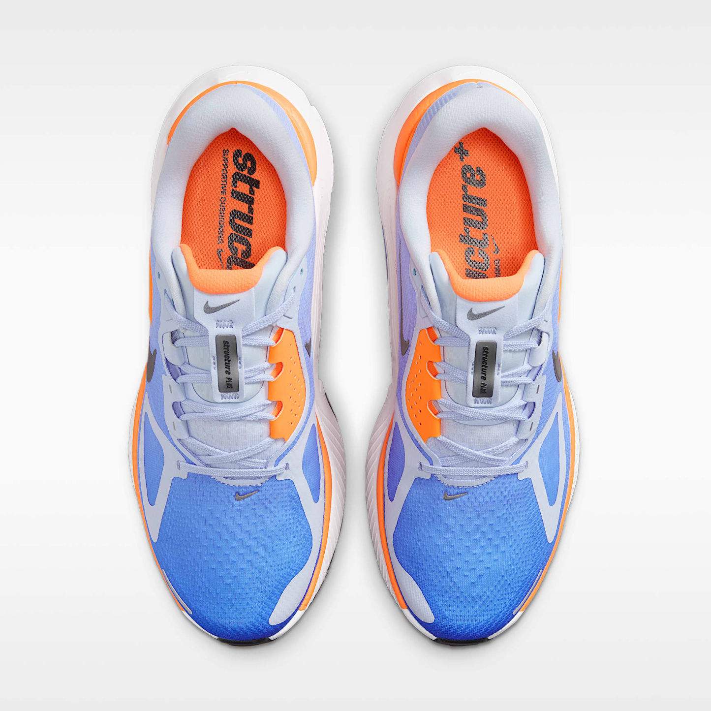 Nike Structure Plus Straßenlaufschuh (Herren) – Hydrogen Blue/Blue Crystal/Total Orange/Off Noir