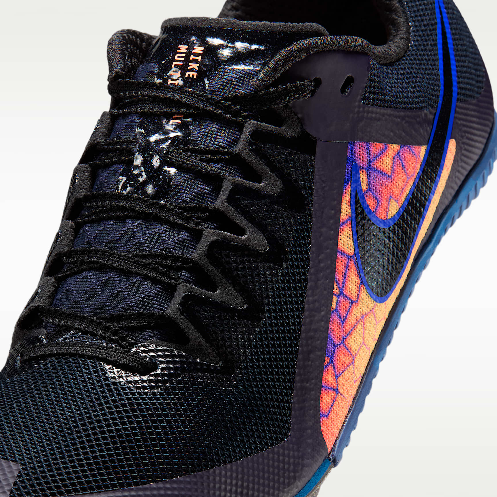 Nike Zoom Rival Multi Glam Mehrkampf-Leichtathletik-Spikes – Dark Obsidian/Orange Pulse/Indigo Burst/Schwarz