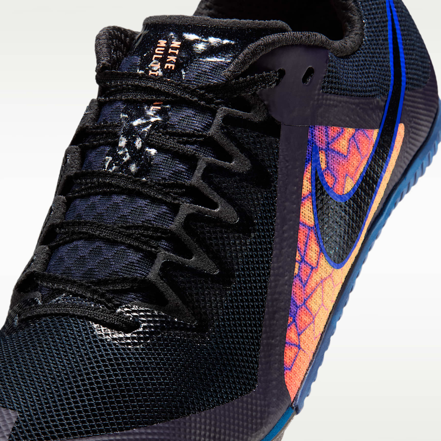 Nike Zoom Rival Multi Glam Mehrkampf-Leichtathletik-Spikes – Dark Obsidian/Orange Pulse/Indigo Burst/Schwarz
