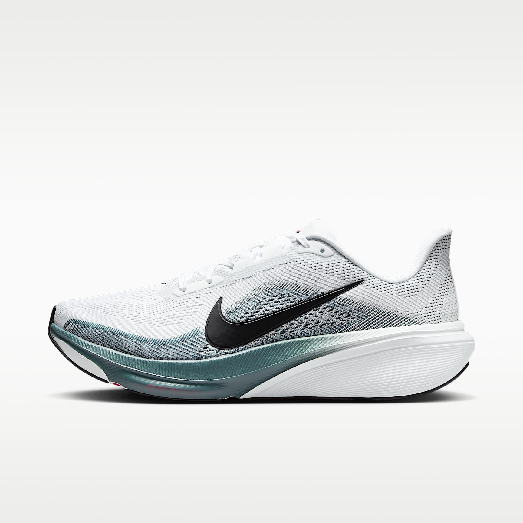 Nike Pegasus 42 Straßenlaufschuh (Herren) – Weiß/Mineral Slate/Hyper Pink/Schwarz