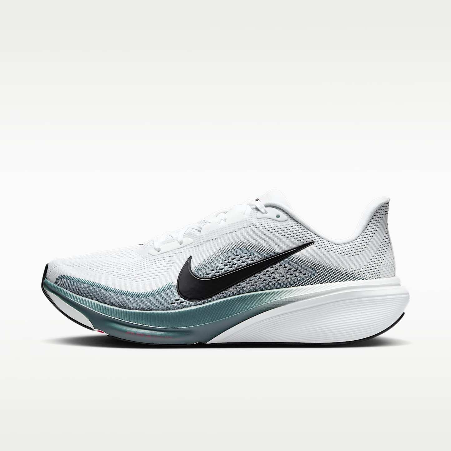 Nike Pegasus 42 Straßenlaufschuh (Herren) – Weiß/Mineral Slate/Hyper Pink/Schwarz
