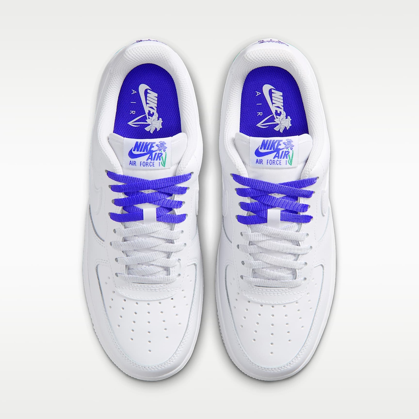Nike Air Force 1 '07 SE Damenschuh – Weiß/Persian Violet/Stadium Green/Weiß