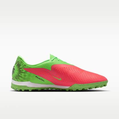 Nike Phantom 6 Low Academy "Erling Haaland" Fußballschuh für Turf – Hot Punch/Green Strike/Schwarz