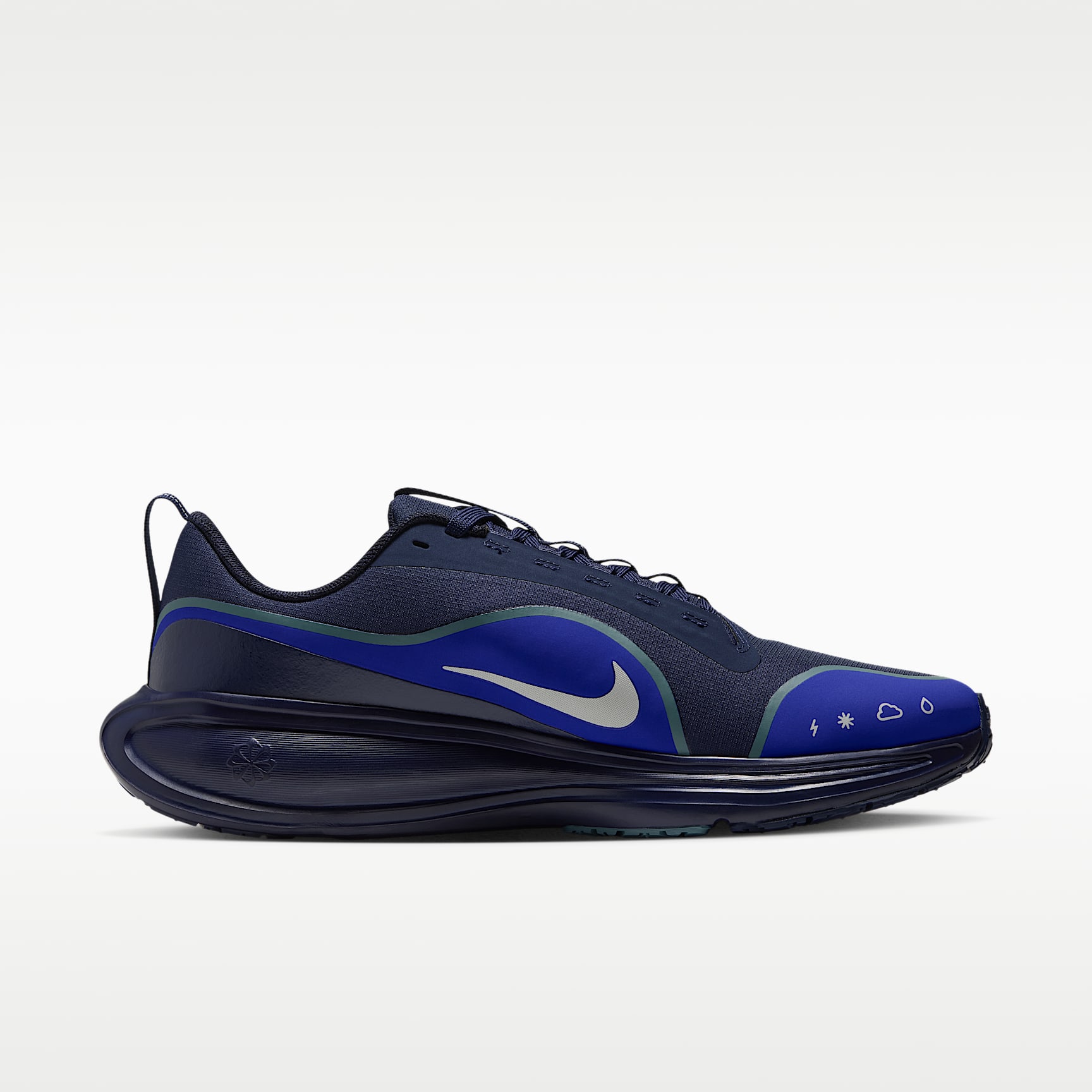 Nike Revolution 8 Utility Straßenlaufschuh (Herren) – Midnight Navy/Racer Blue/Smokey Blue/Grey Mist