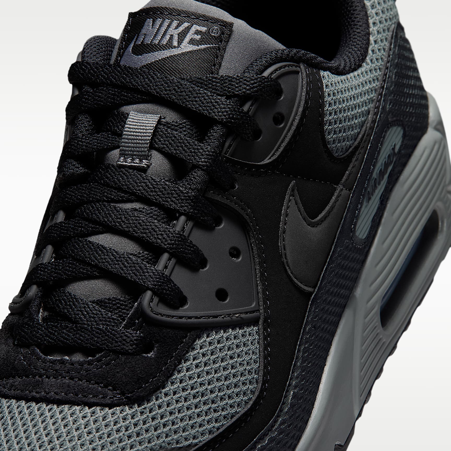 Nike Air Max 90 Premium Schuh (Herren) – Schwarz/Iron Grey/Cool Grey/Schwarz