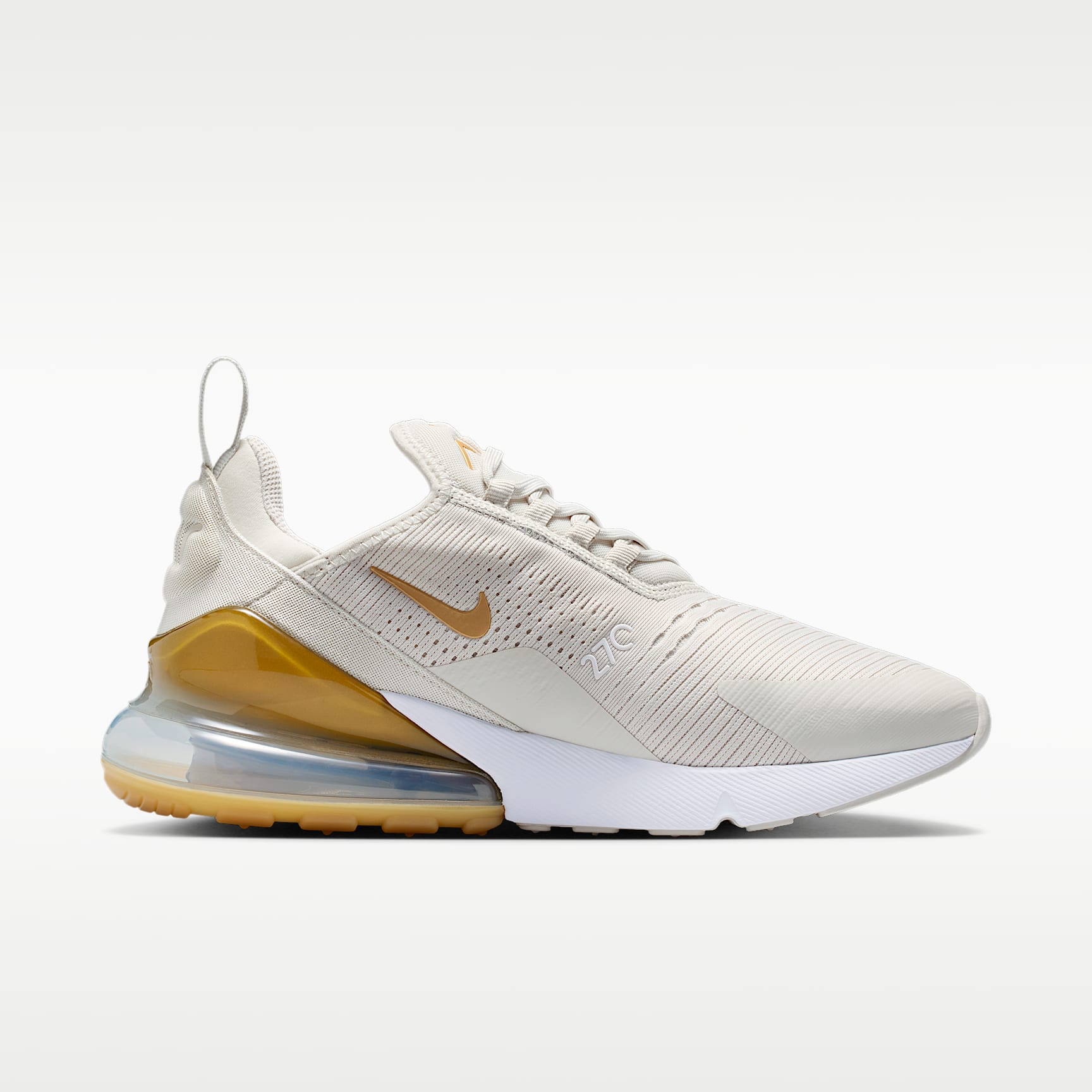 Nike Air Max 270 Damenschuh – Light Bone/Weiß/Metallic Gold