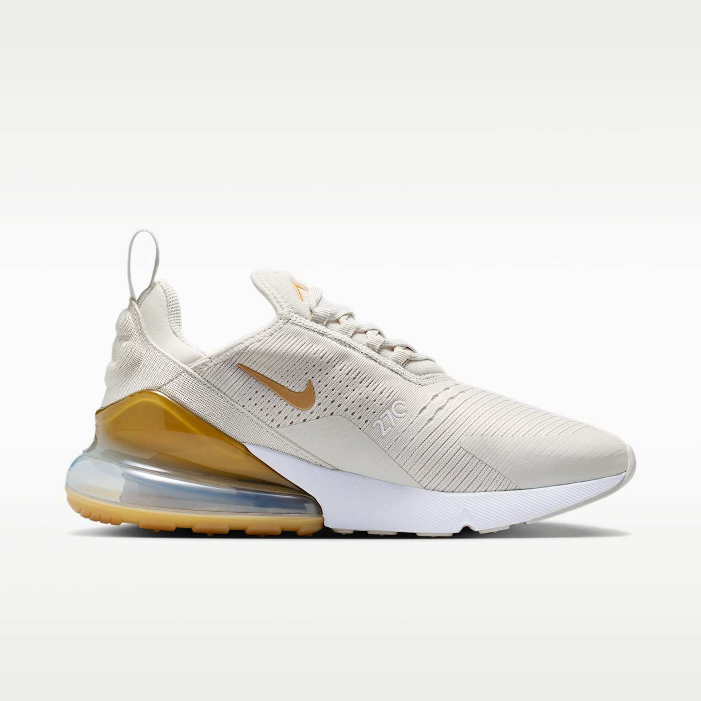 Nike Air Max 270 Damenschuh – Light Bone/Weiß/Metallic Gold