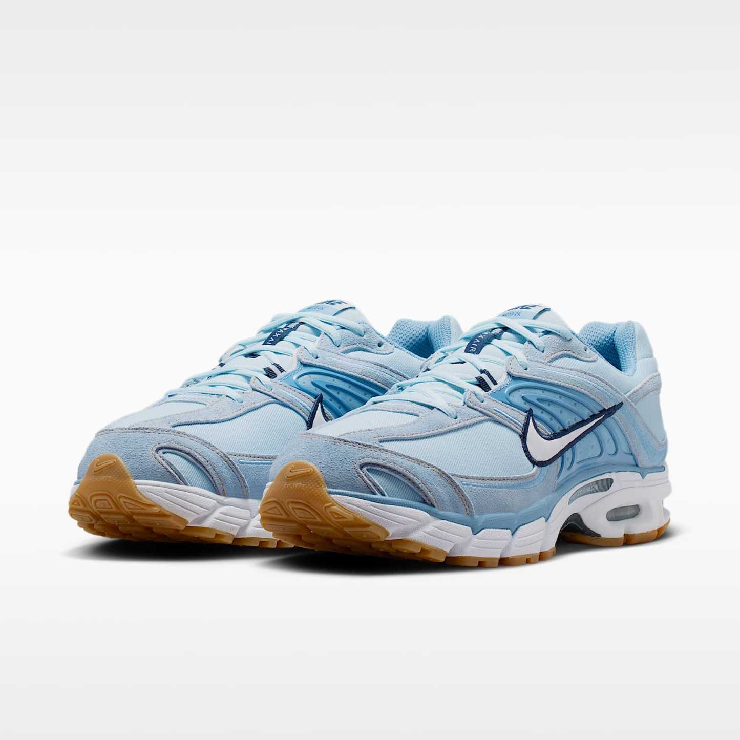 Nike Air Max Moto 2K Schuh (Herren) – Light Armory Blue/Work Blue/Gum Light Brown/Weiß