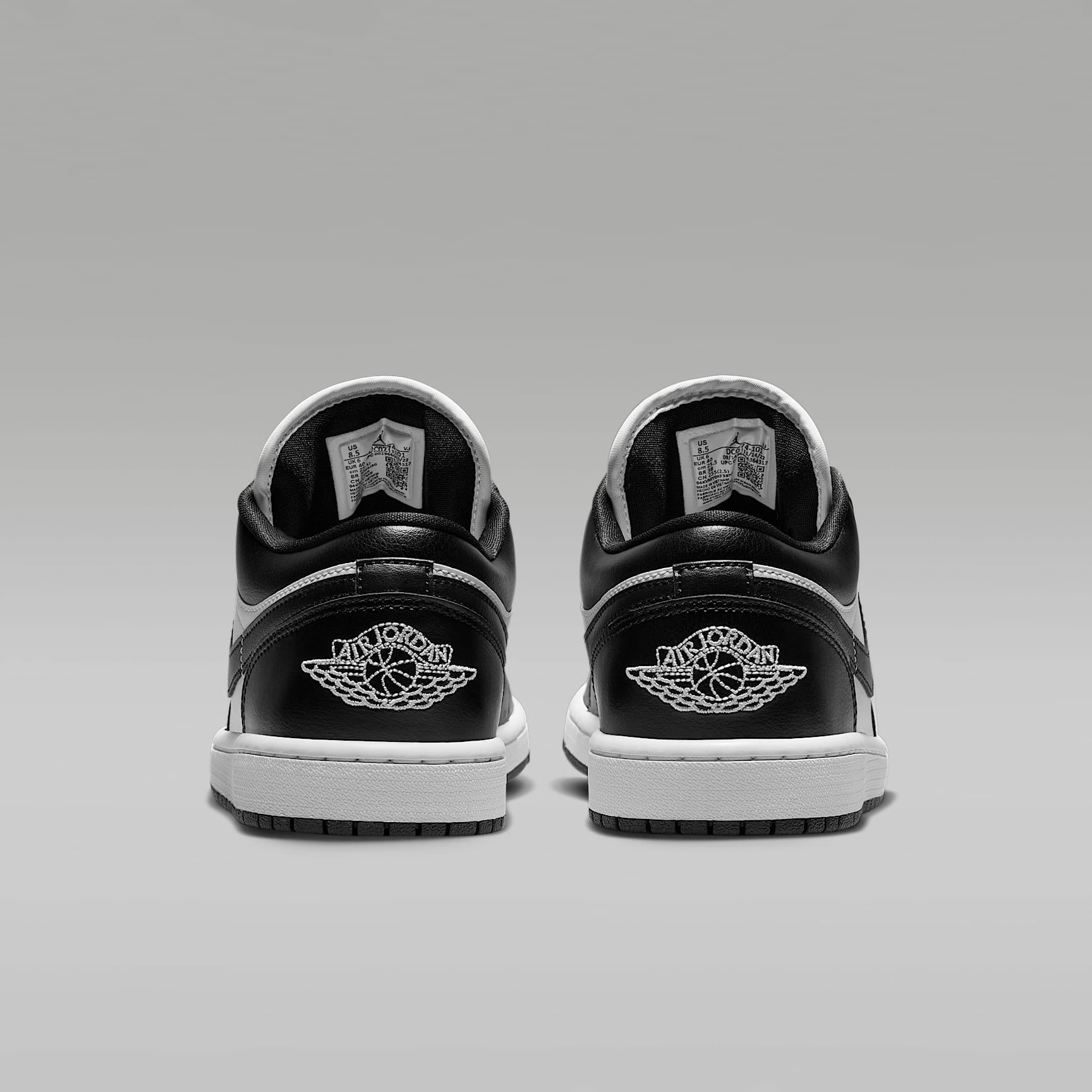 Air Jordan 1 Low Damenschuh – Weiß/Weiß/Schwarz