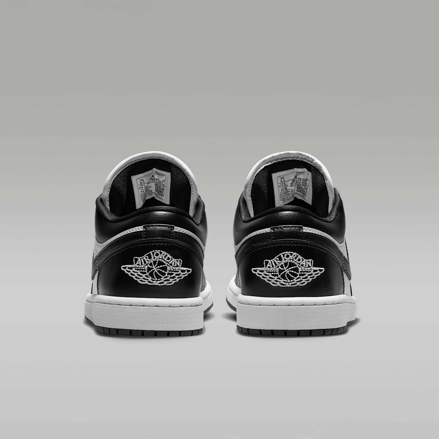 Air Jordan 1 Low Damenschuh – Weiß/Weiß/Schwarz