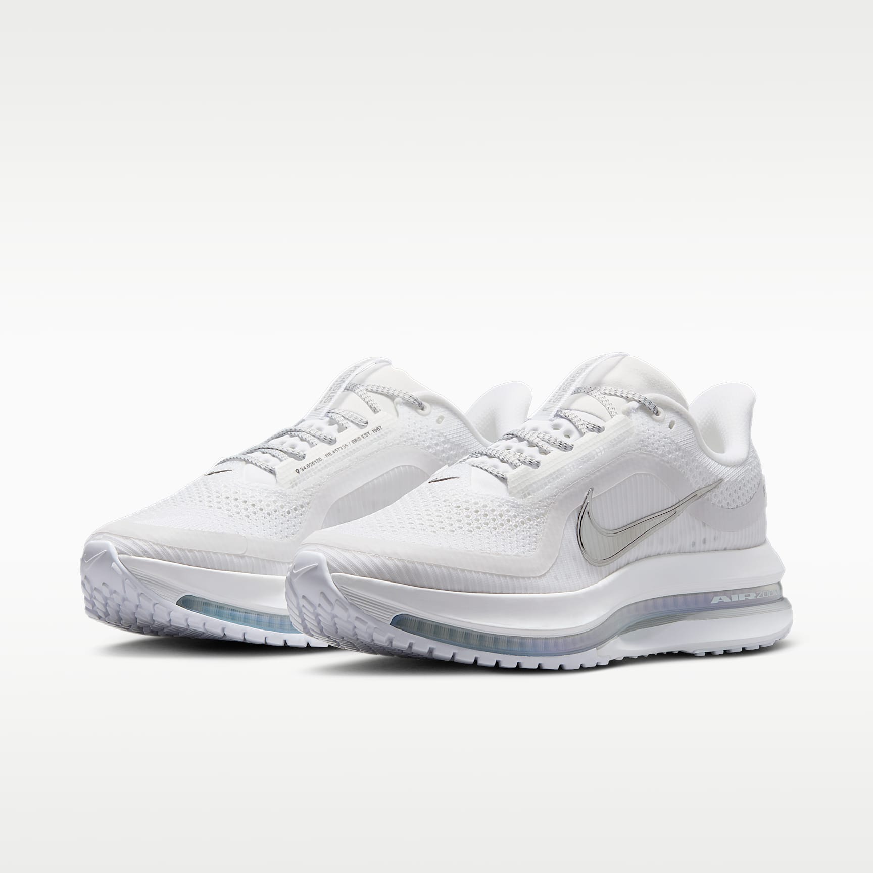 Nike Pegasus Premium Straßenlaufschuh (Damen) – Weiß/Metallic Silver/Metallic Silver