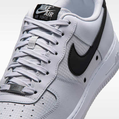 Nike Air Force 1 '07 LV8 Schuh (Herren) – Geyser Grey/Weiß/Schwarz