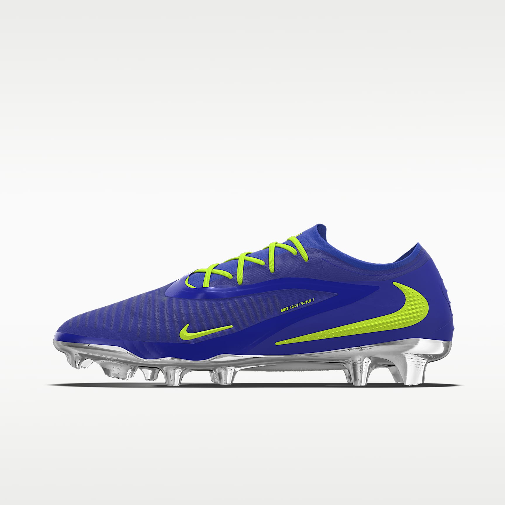 Nike Phantom 6 Low Elite By You personalisierbarer Fußballschuh für normalen Rasen – Racer Blue/Racer Blue/Multi-Color [7102227565]