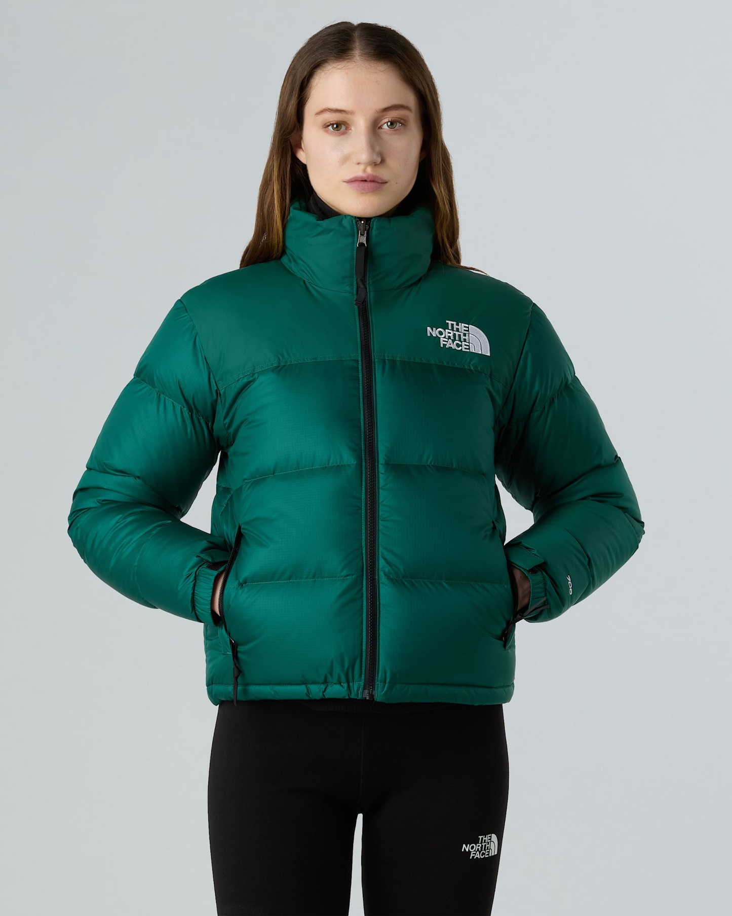 1996 Retro Nuptse Jacke für Damen – Hunter Green
