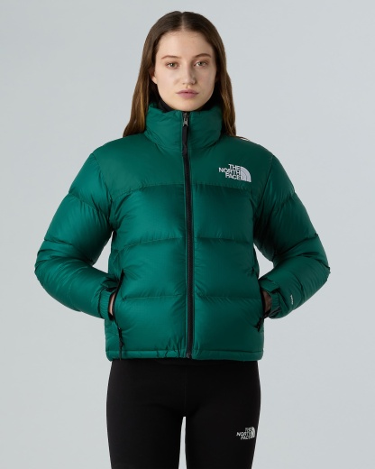 1996 Retro Nuptse Jacke für Damen – Hunter Green