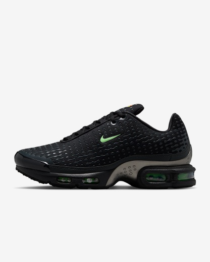 Nike Air Max Plus VII Schuh (Herren) – Schwarz/Dark Smoke Grey/Metallic Pewter/Illusion Green
