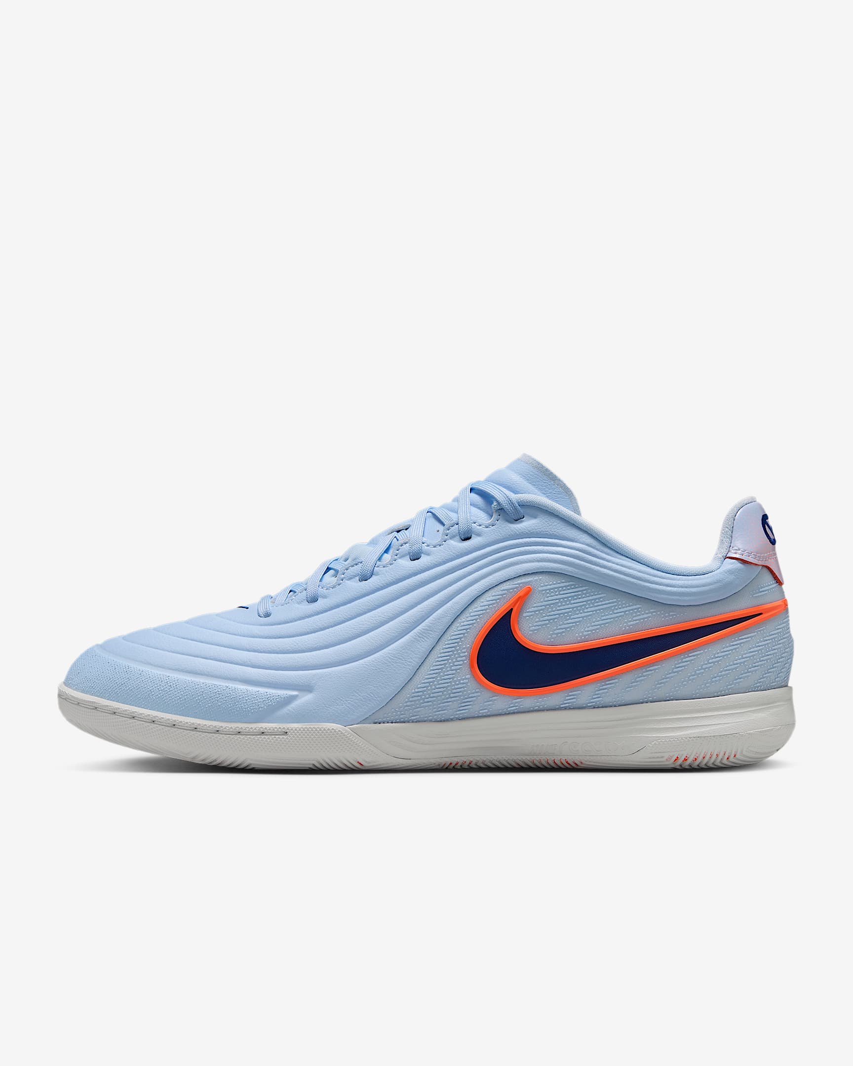 Nike Tiempo Reactgato Low Top Fußballschuh für Hallen- und Hartplätze – Hydrogen Blue/Coconut Milk