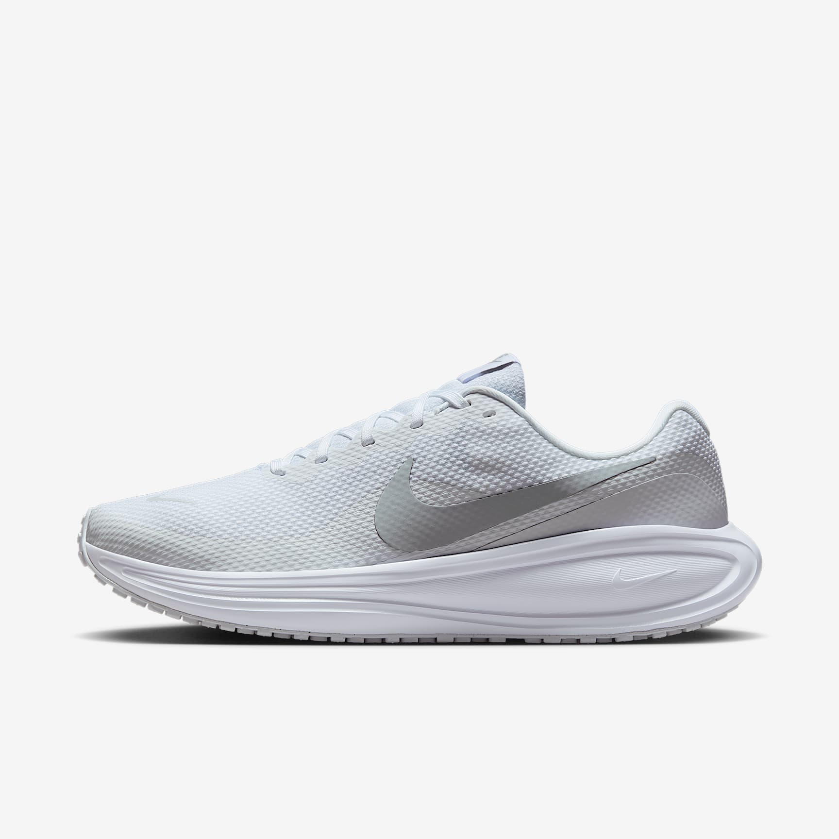 Nike Revolution 8 Straßenlaufschuh (Herren) – Weiß/Pure Platinum