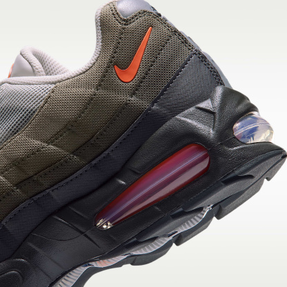 Nike Air Max 95 Big Bubble Schuh (Herren) – Light Bone/Anthracite/Dark Loden/Safety Orange