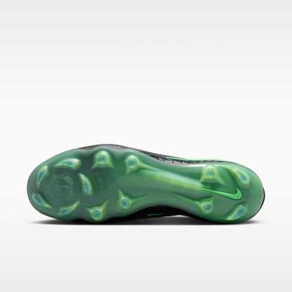 Nike Phantom 6 Low Elite Fußballschuh für normalen Rasen – Schwarz/Schwarz/Illusion Green