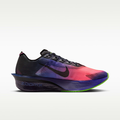 Nike Vaporfly 4 Glam Laufschuhe für Straßenwettkämpfe (Damen) – Dark Obsidian/Purple Dynasty/Flash Crimson/Schwarz
