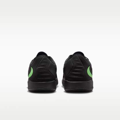 Nike Phantom 6 Low Academy Fußballschuh für Hallen- und Hartplätze – Schwarz/Schwarz/Illusion Green